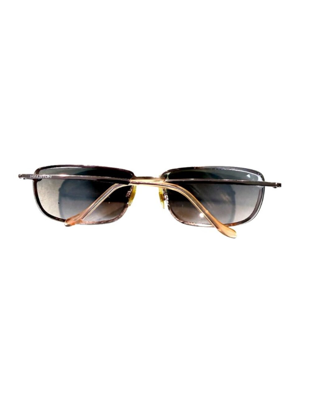 Halston Frames Only Rectangular Glasses 265 PKPK Pink Metal Frame Colors in Opti - Picture 2 of 7